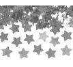Vystrelovacie konfety strieborné hviezdičky 40 cm