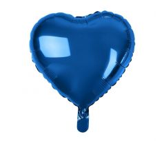 Fóliový balón srdce modré 46 cm